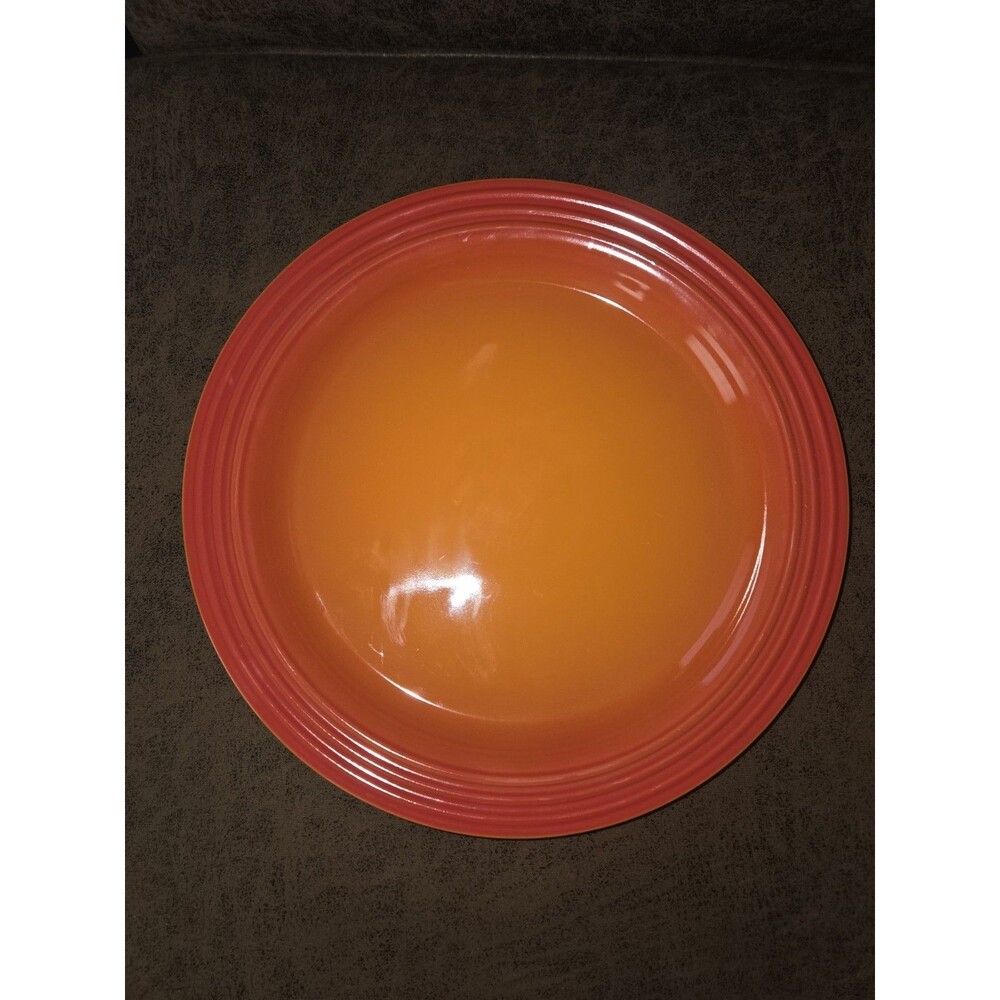 Le Creuset Dinner Plate 10-1/2"  27cm Flame New Second Choix *Read*